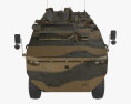 K808 Armored Personnel Carrier 3d model front view