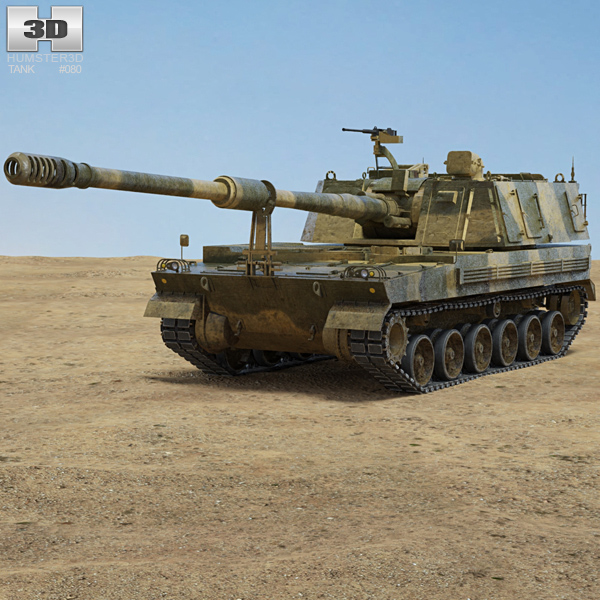 K9自走砲 3D模型