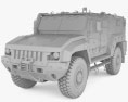 KamAZ-53949 Typhoon-L MRAP 3D 모델  clay render
