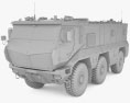 KamAZ-63968 Typhoon 3D 모델  clay render