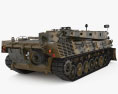 Leopard 1 ARV 3d model back view