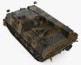 Leopard 1 ARV 3D模型 顶视图