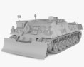 Leopard 1 ARV 3d model clay render