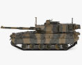 M10布克戰車 3D模型 侧视图