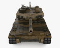 M10布克戰車 3D模型 正面图