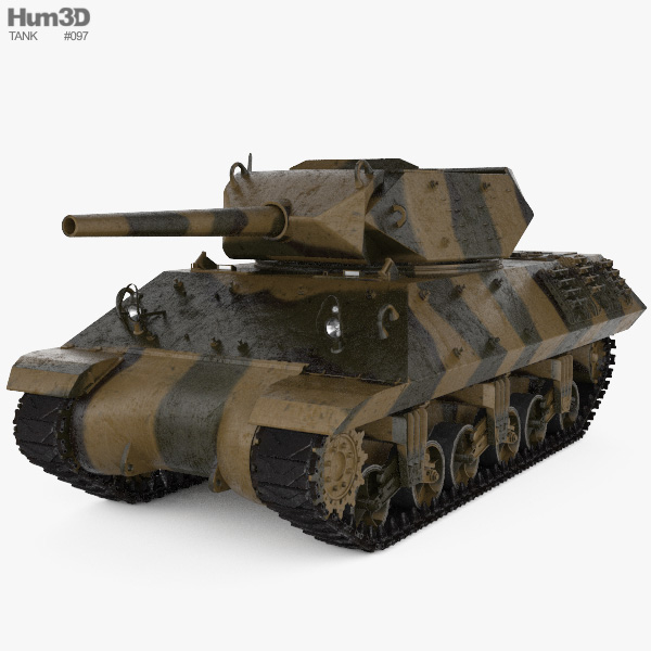 M10 Wolverine Tank Destroyer 3D model
