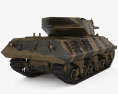 M10 Wolverine Tank Destroyer 3D-Modell Rückansicht