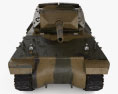 M10 Wolverine Tank Destroyer 3D-Modell Vorderansicht