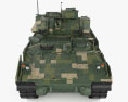 M2A2 Bradley ODS-SA Modello 3D vista frontale