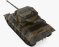 M36 Jackson Tank Destroyer 3d model top view