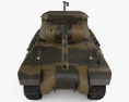 M36 Jackson Tank Destroyer 3d model front view