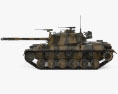 M48 Patton Modèle 3d vue de côté