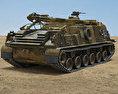 M88 Recovery Vehicle 3D 모델  back view