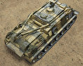 M88装甲回収車 3Dモデル top view