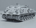 M88装甲回収車 3Dモデル clay render