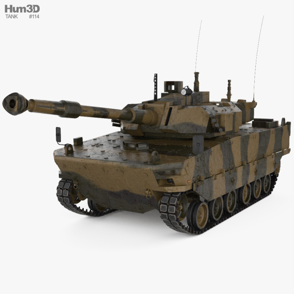 Kaplan MMWT Tank 3D 모델 