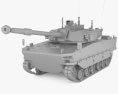 Kaplan MMWT Tank 3Dモデル clay render