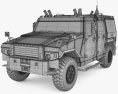 MOWAG Eagle Modelo 3D wire render