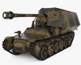 黃鼠狼I驅逐戰車 3D模型