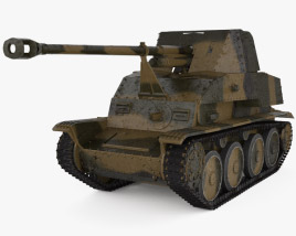 Marder III Tank Destroyer 3D model