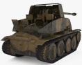 Marder III Tank Destroyer 3D-Modell Rückansicht