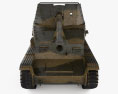 Marder III Tank Destroyer 3D-Modell Vorderansicht