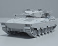 89式装甲戦闘車 3Dモデル clay render