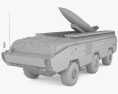 OTR-21 トーチカ 3Dモデル clay render