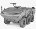 Otokar Arma 3Dモデル wire render
