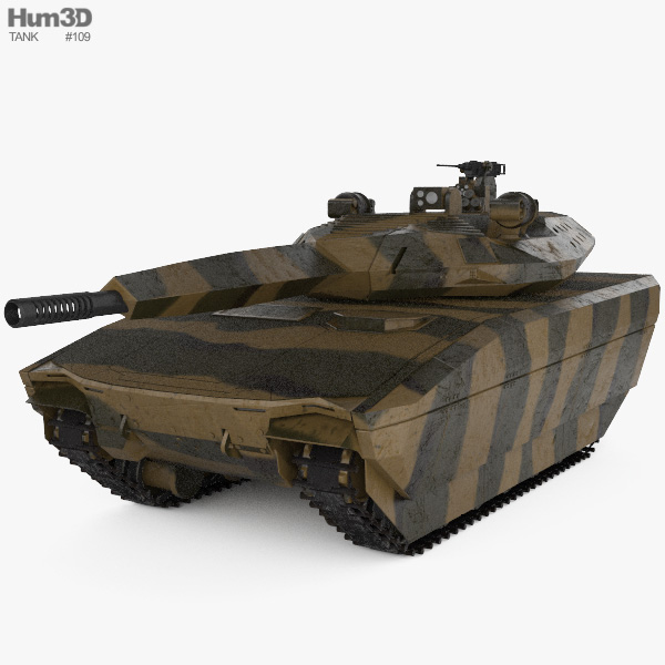 PL-01 Light Tank Modello 3D