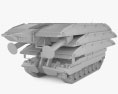 PSB 2 Corazzato Bridgelayer Modello 3D clay render