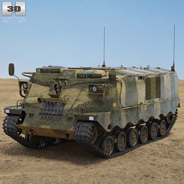 Pansarvarnsrobotbandvagn 551 (PvRbBv 551) 3D-Modell