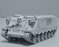 Pansarvarnsrobotbandvagn 551 (PvRbBv 551) Modelo 3D clay render