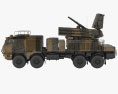 铠甲-S1导弹 3D模型 侧视图