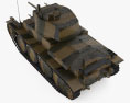 Panzer 38(t) 3Dモデル top view