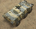 プーマ軽装甲車 3Dモデル top view
