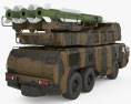 Raad air defence system 3D 모델  back view