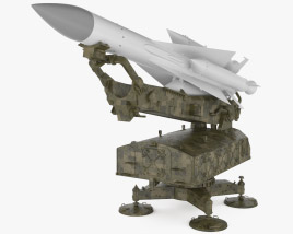 S-200 missile system 3Dモデル
