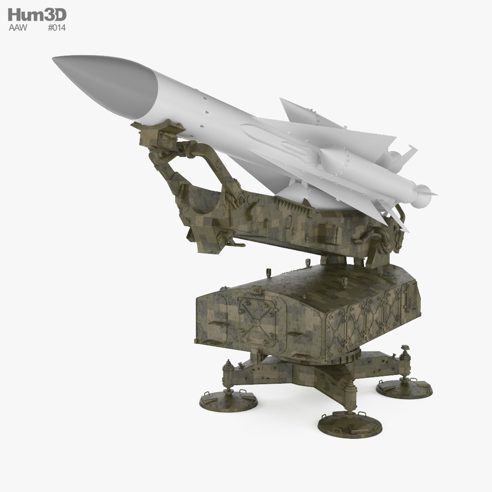 S-200 missile system 3D model