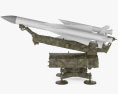 S-200 missile system Modello 3D vista laterale