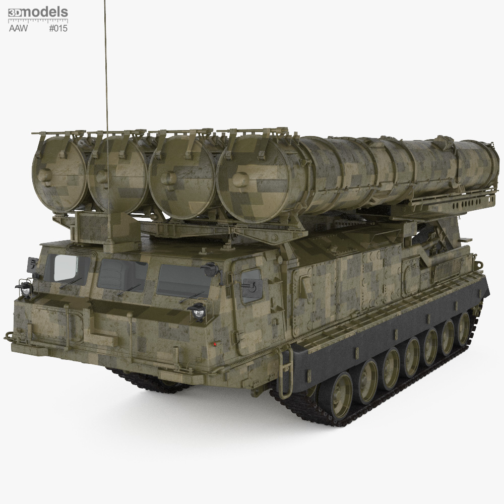 S-300V Missile System 3Dモデル