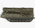 S-300V Missile System 3D-Modell Seitenansicht