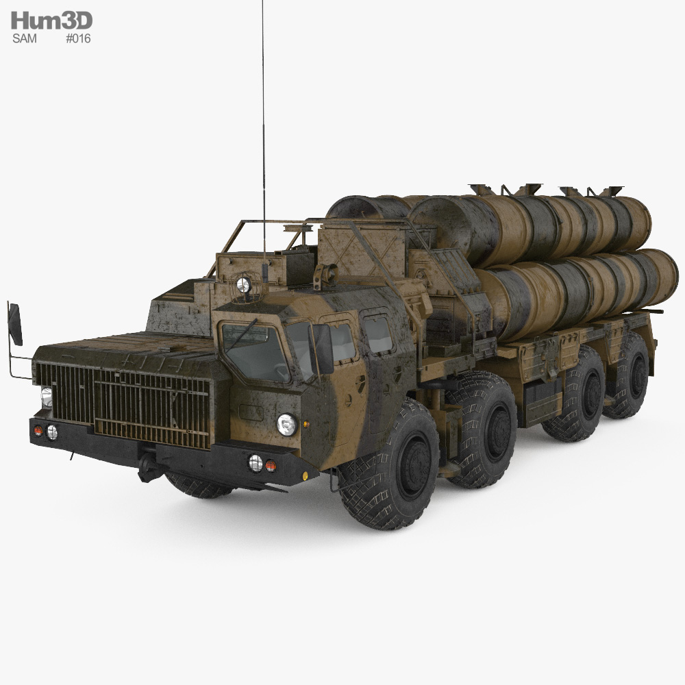 S-300 missile system 3D model