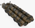 S-300 missile system 3d model top view
