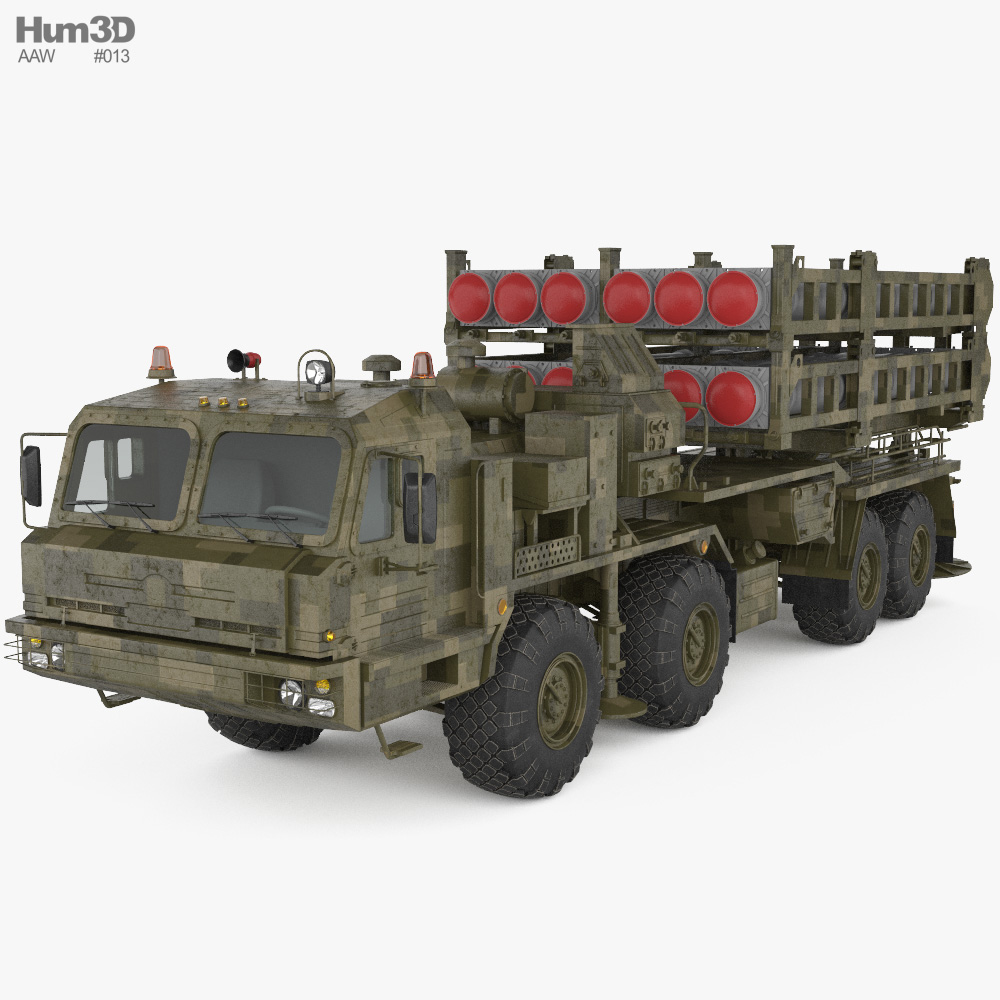 S-350 missile system 3Dモデル