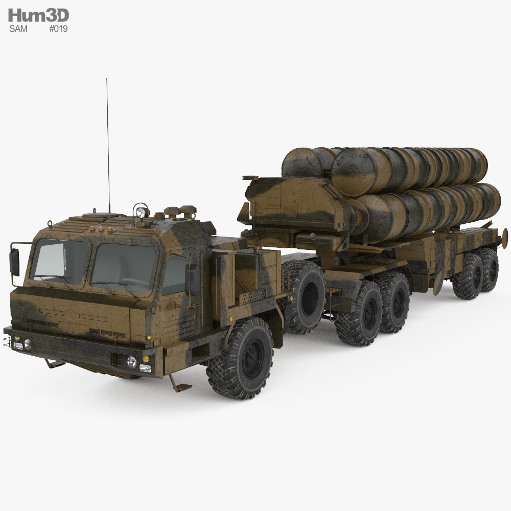 S-400 missile system 3D model