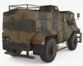 Saxon trasporto truppe Modello 3D vista posteriore