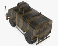 薩克遜裝甲車 3D模型 顶视图