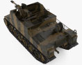 Sexton Self-propelled Artillery 3Dモデル top view