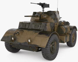 T17E1 Staghound Armoured Car 3D model